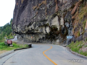 Carved a road out of a rock solid mountain... AWESOME!