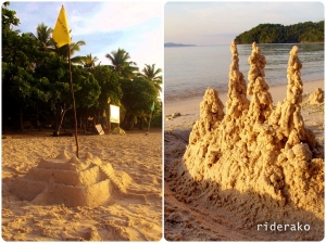 A beach resort is never a  beach resort without sand castles.